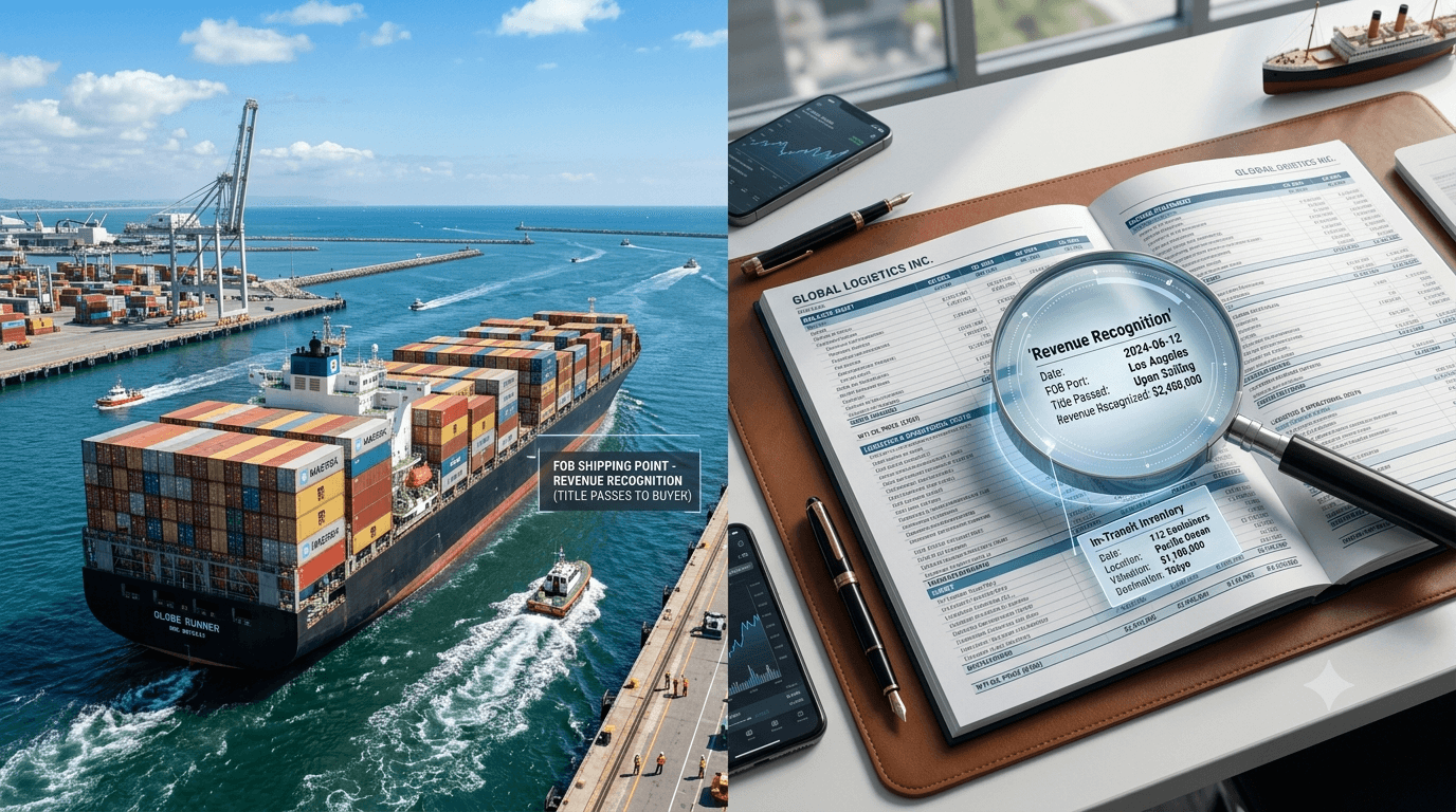 수출 물류 인코텀즈(Incoterms) 조건과 회계: FOB·CIF의 실적 인식 시차